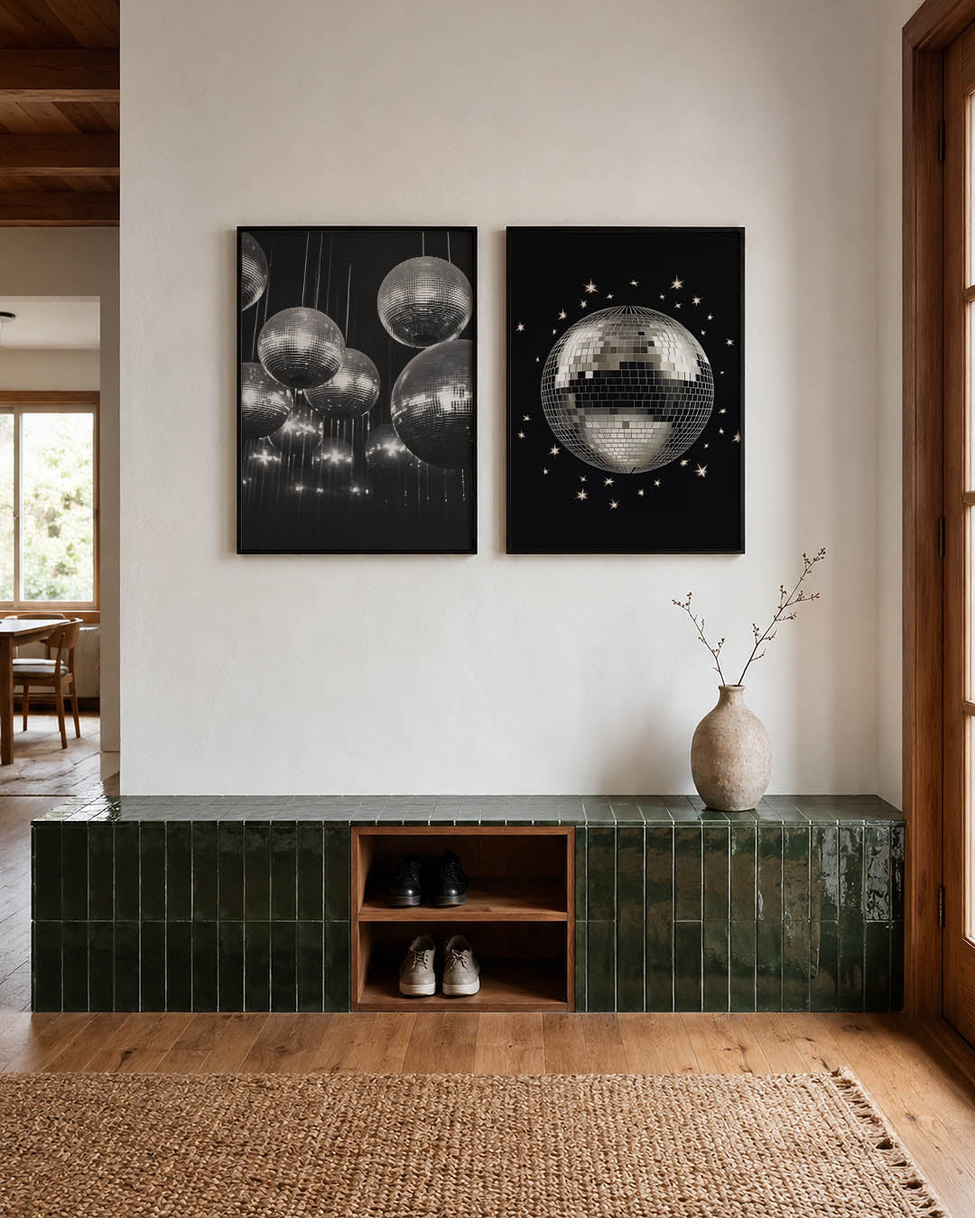 Glanzende bolritmes Posterset