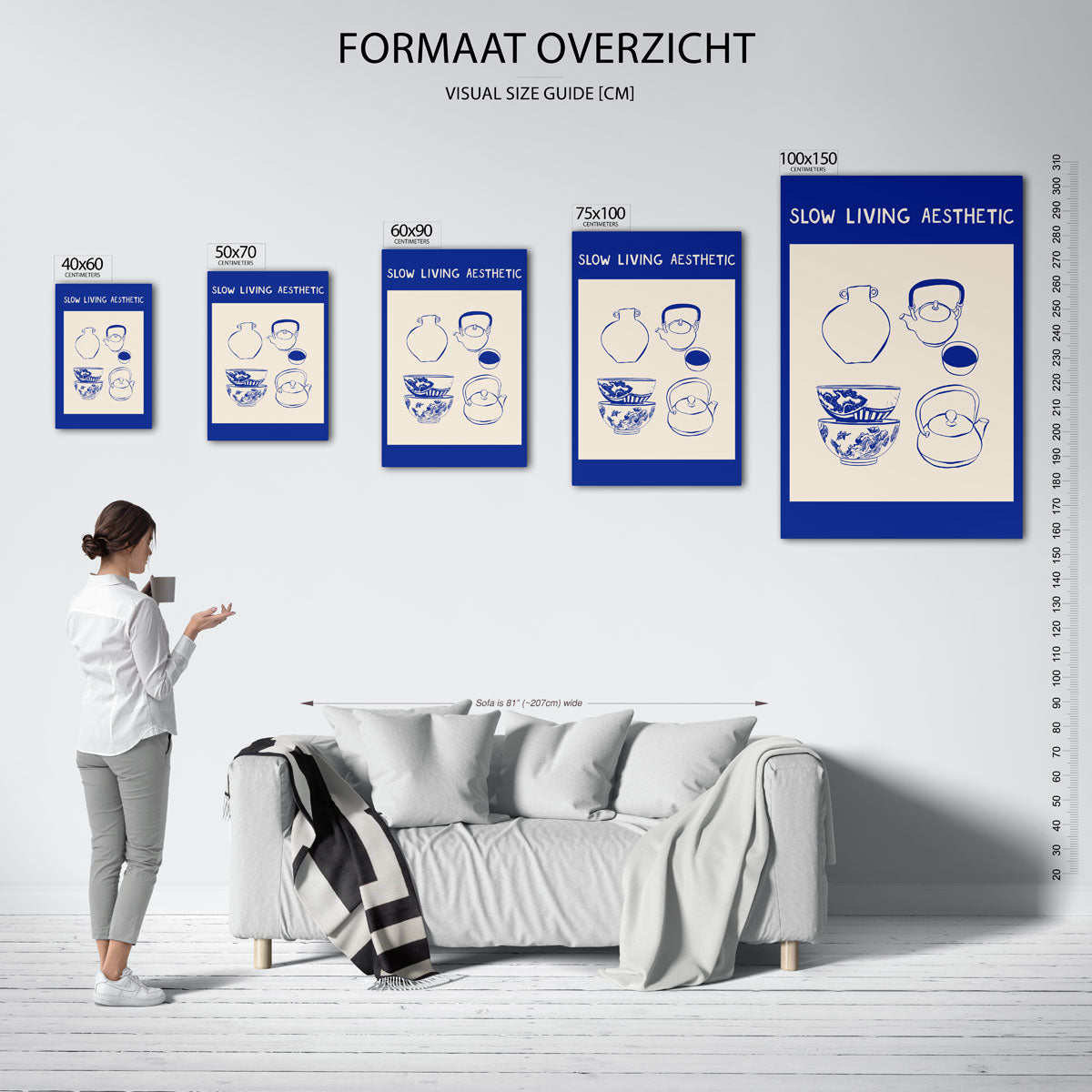 Rustige levensstijl illustratie Kunstwerk