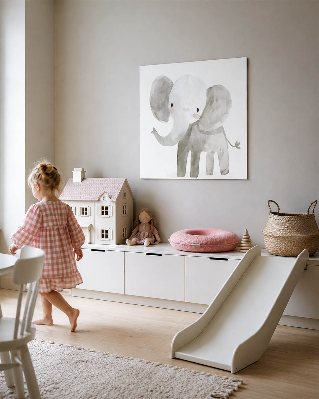 Schattige olifant illustratie Kunstwerk