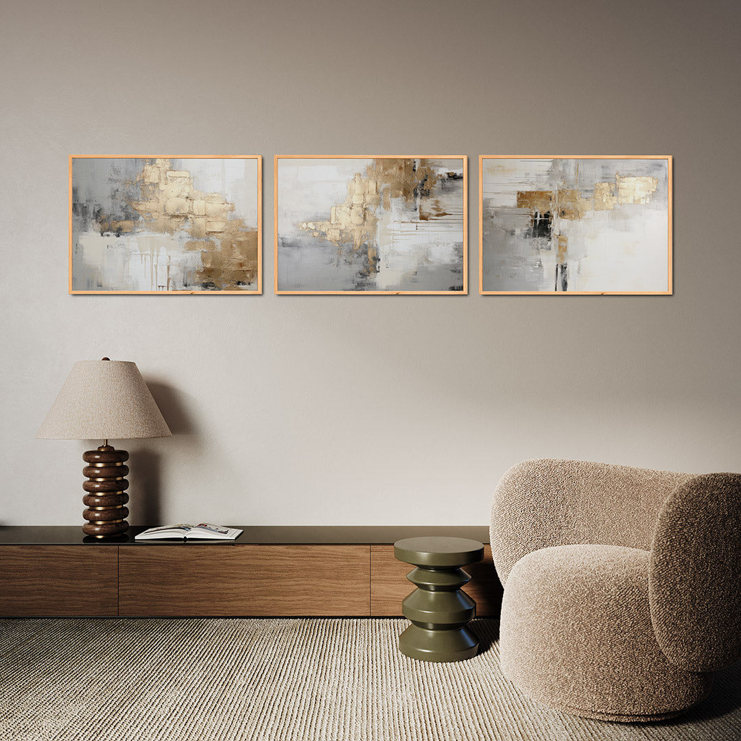 Gouden textuur Posterset