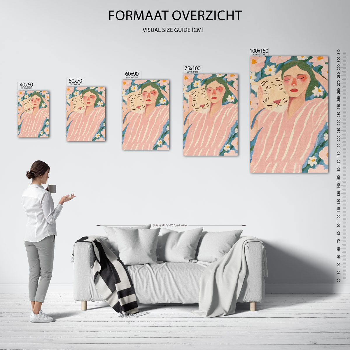 Dromerige omhelzing Kunstwerk