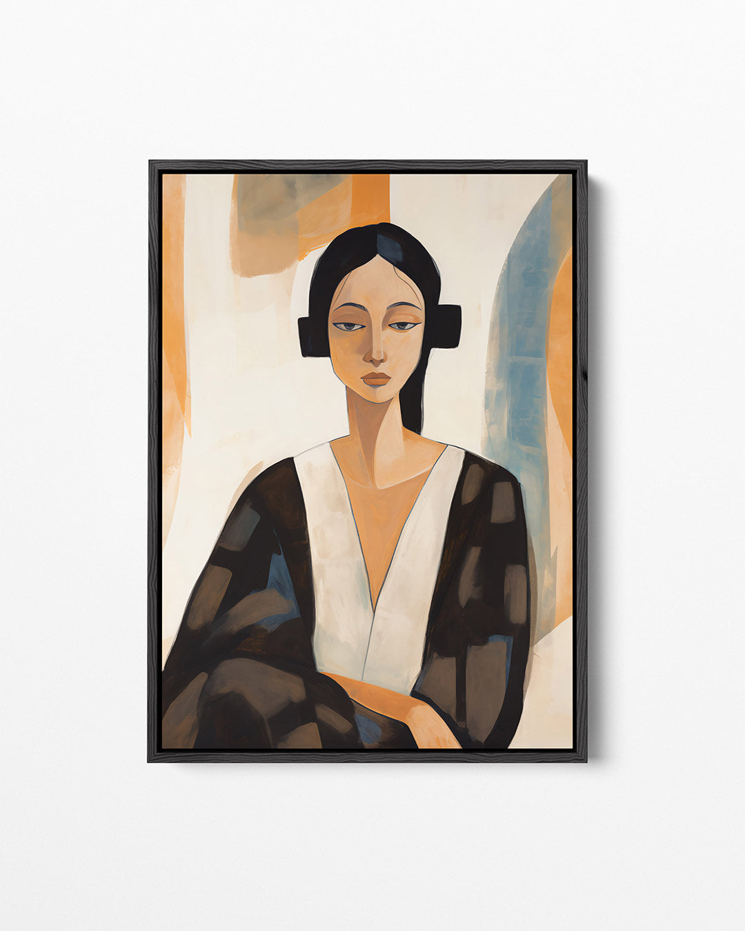 Gestileerd portret vrouw Kunstwerk