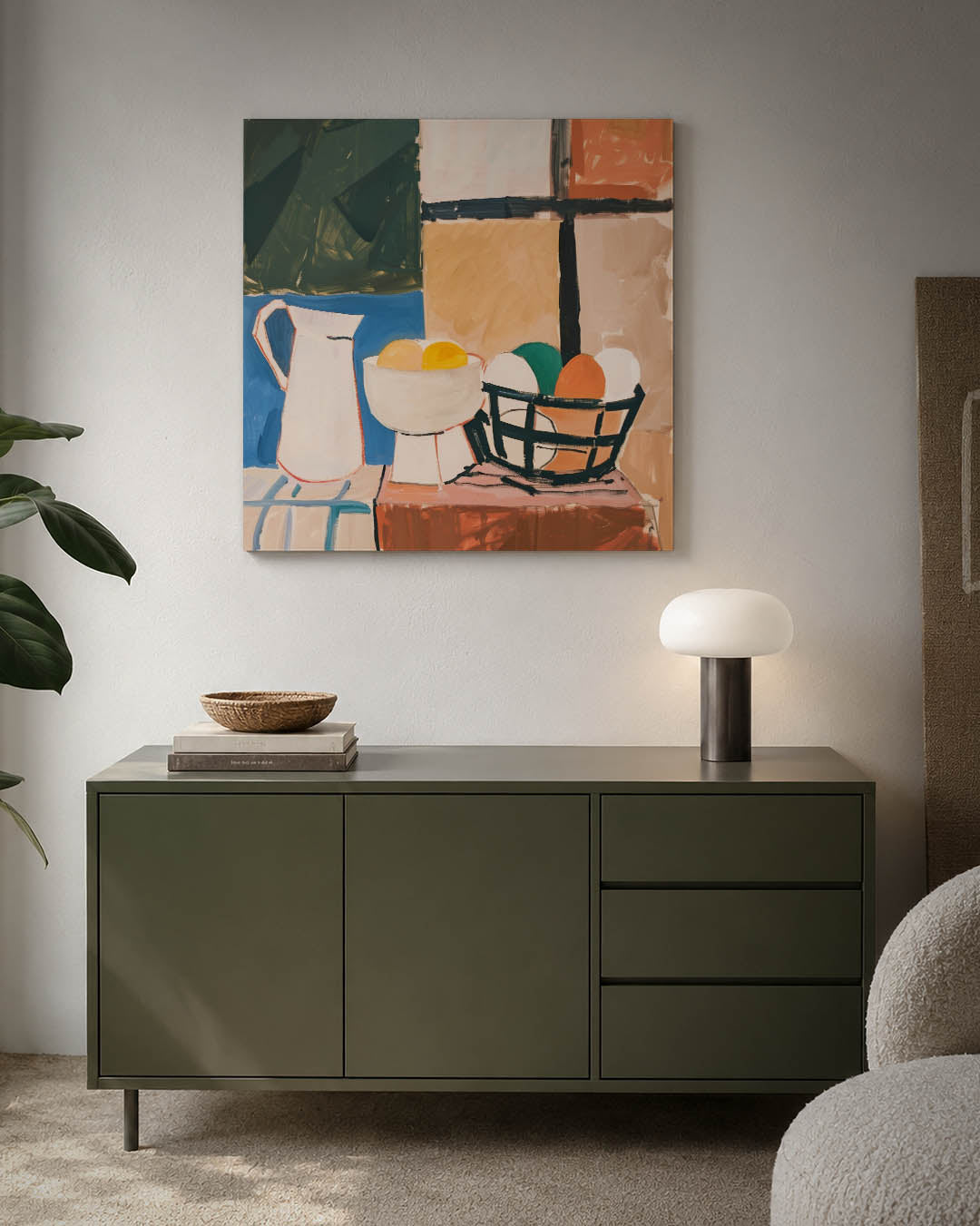 Geometrische stilleven Kunstwerk