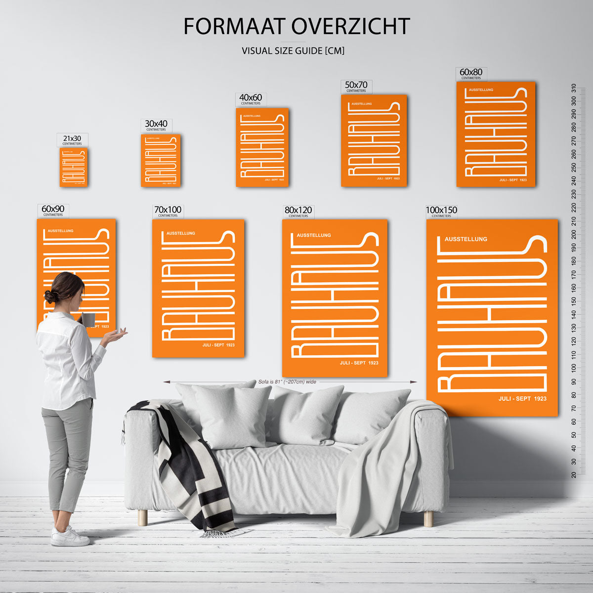 Lijnen en kleurvlakken Poster
