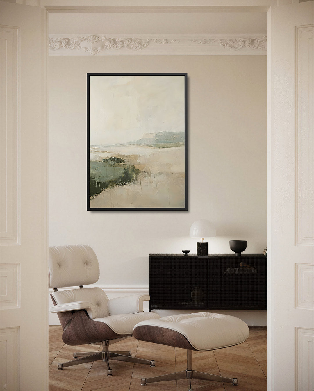 Rustige landschapsweergave Kunstwerk