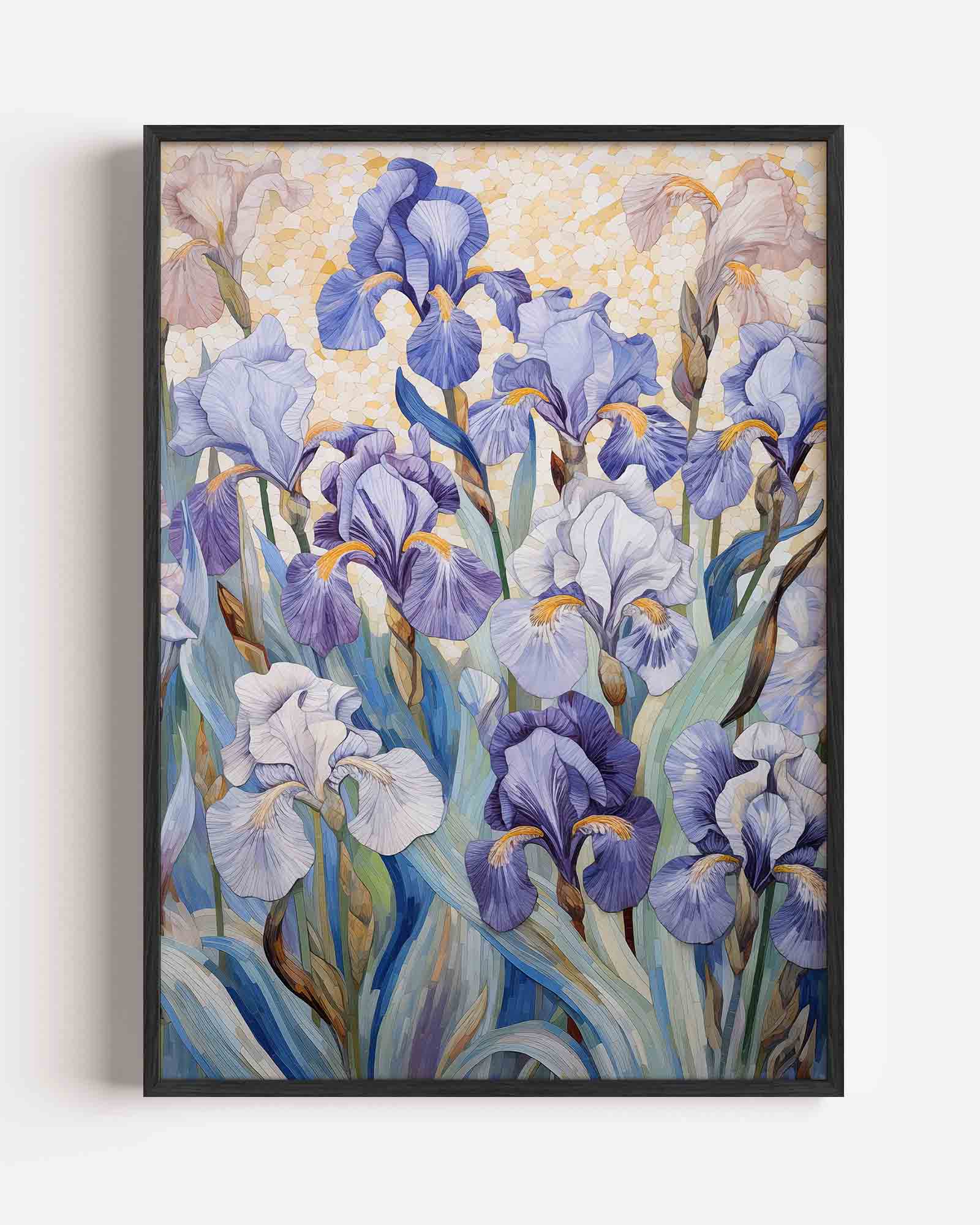 Blauwe irissen Poster