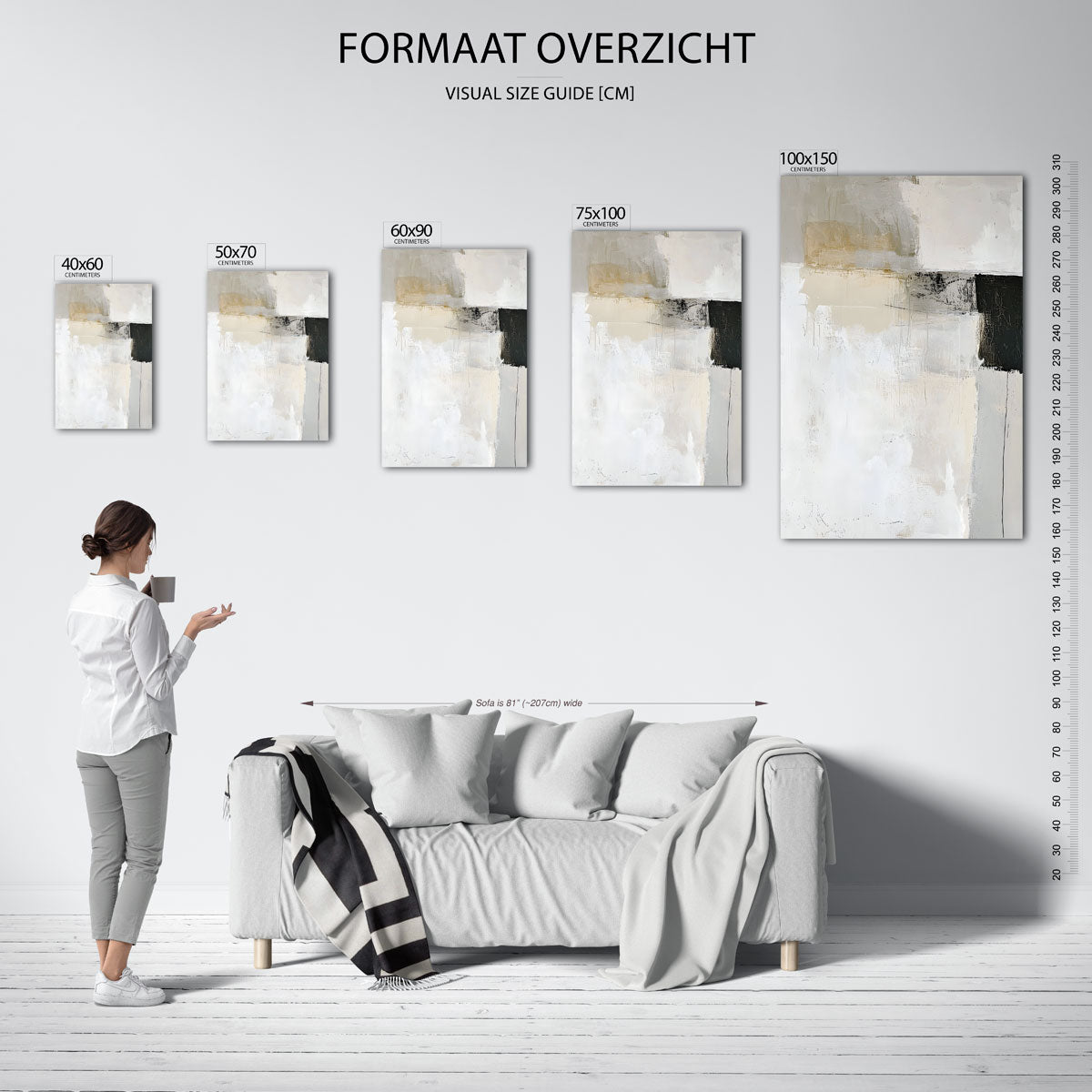 Neutrale compositie Kunstwerk