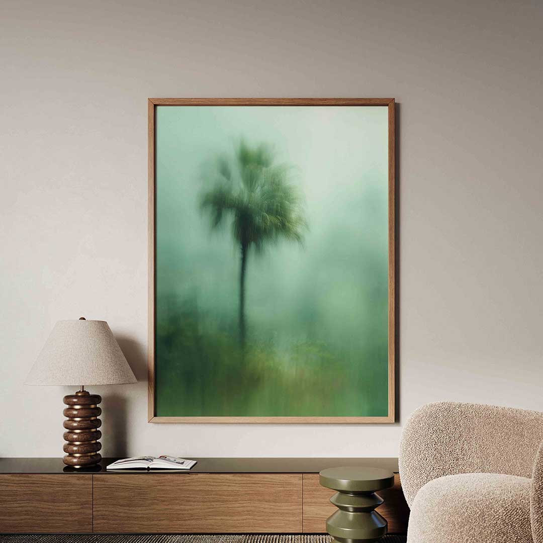 Vervagende palm Poster