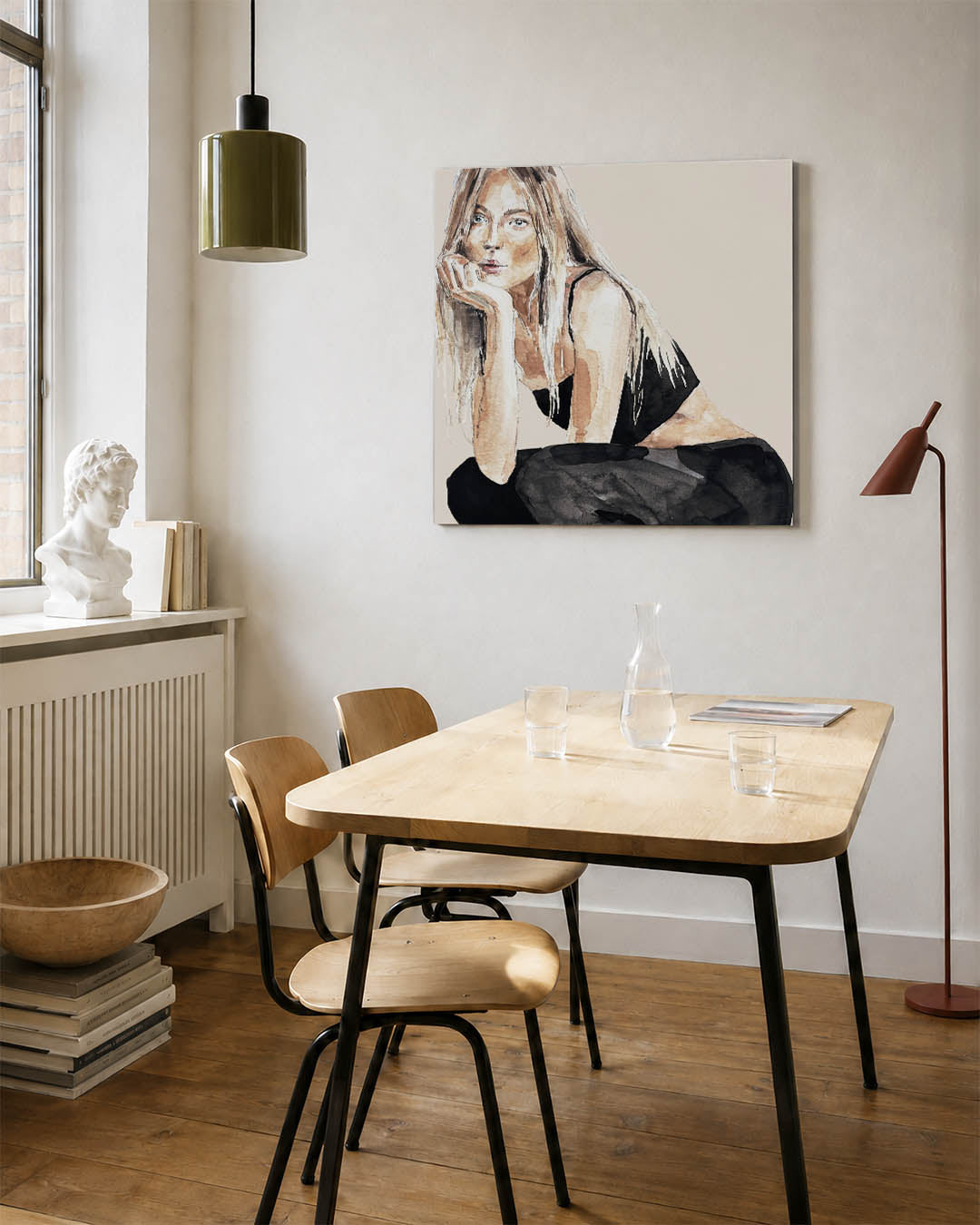 Vrouwelijke contouren Kunstwerk