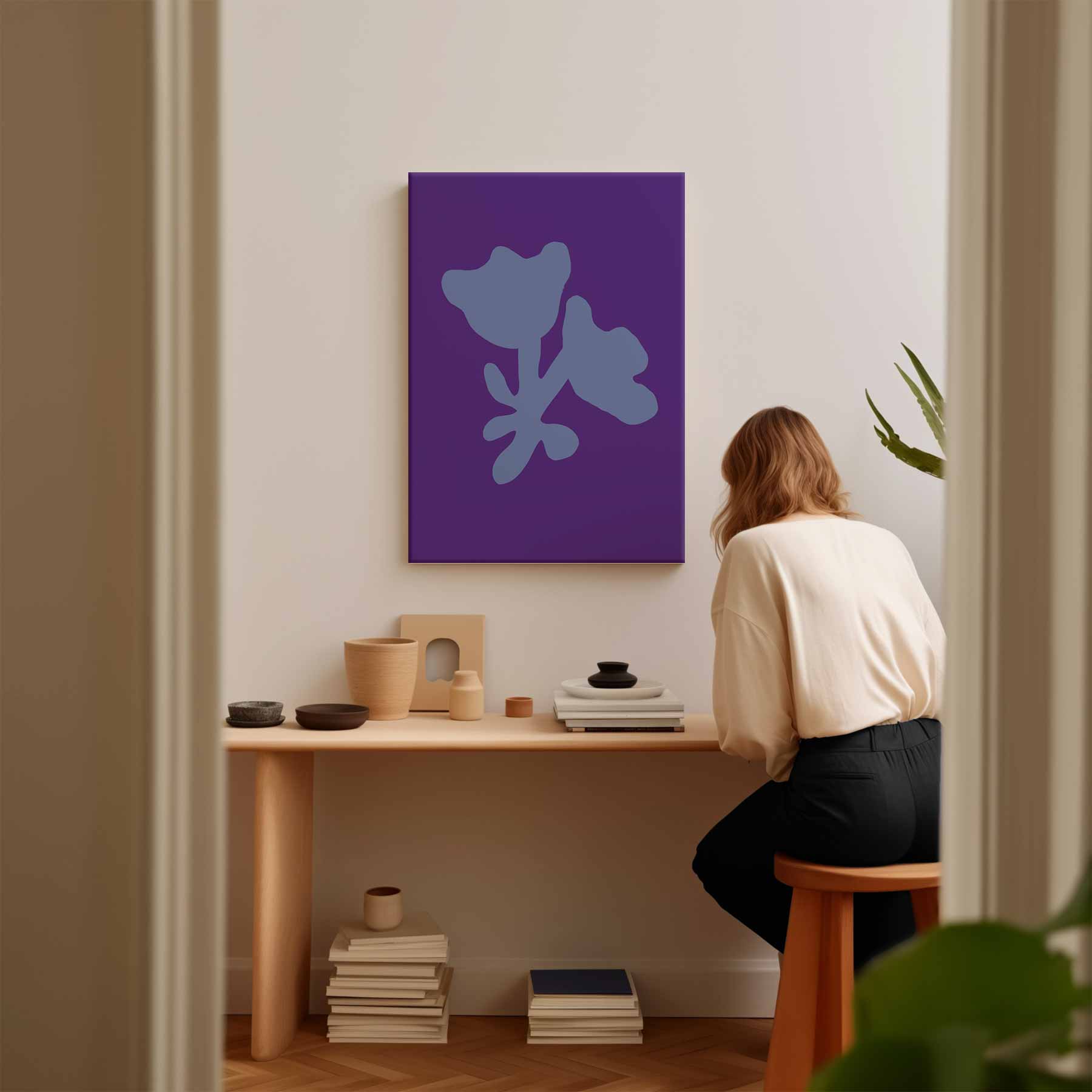 Verrassende Bloemvorm Studie Kunstwerk-canvas-dibond-plexiglas-wanddecoratie-WallArtistic