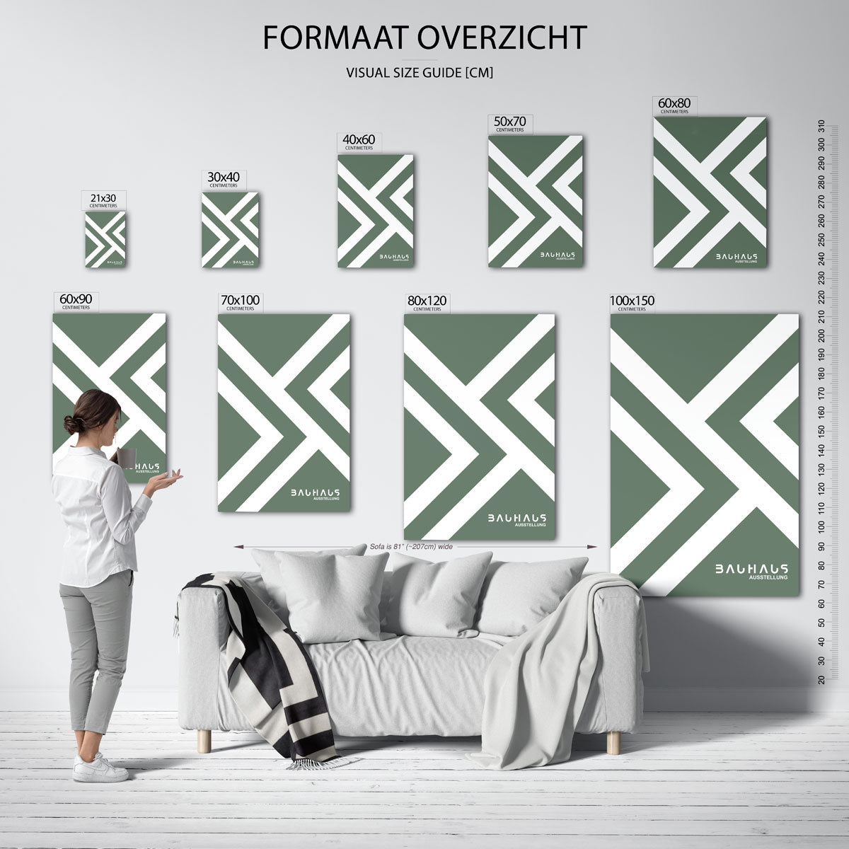 Lijnen en vlakken Poster