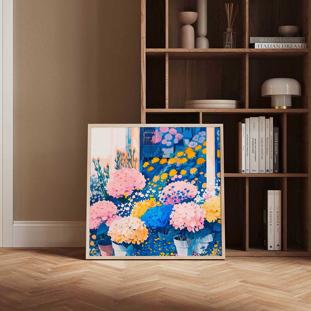 Bloemen en potten Poster