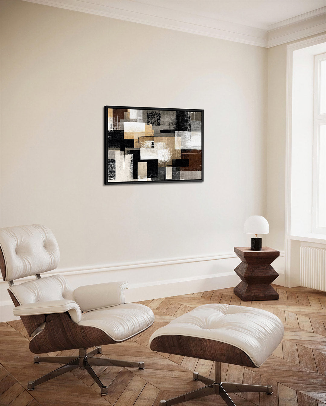 Geometrische compositie Kunstwerk