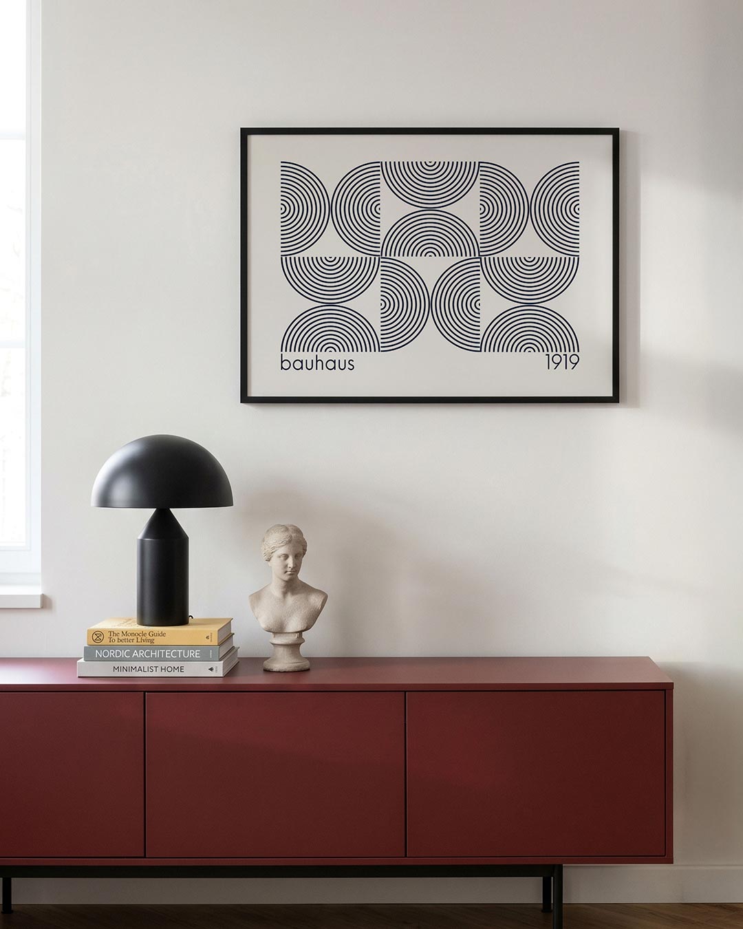 Cirkelritme en lijnen Poster