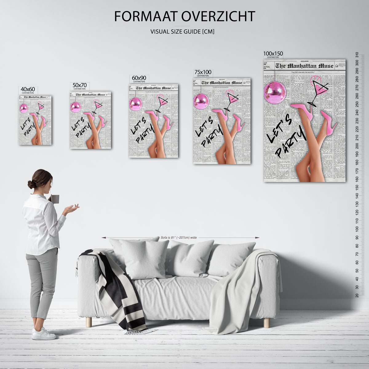 Feestelijke collage Kunstwerk