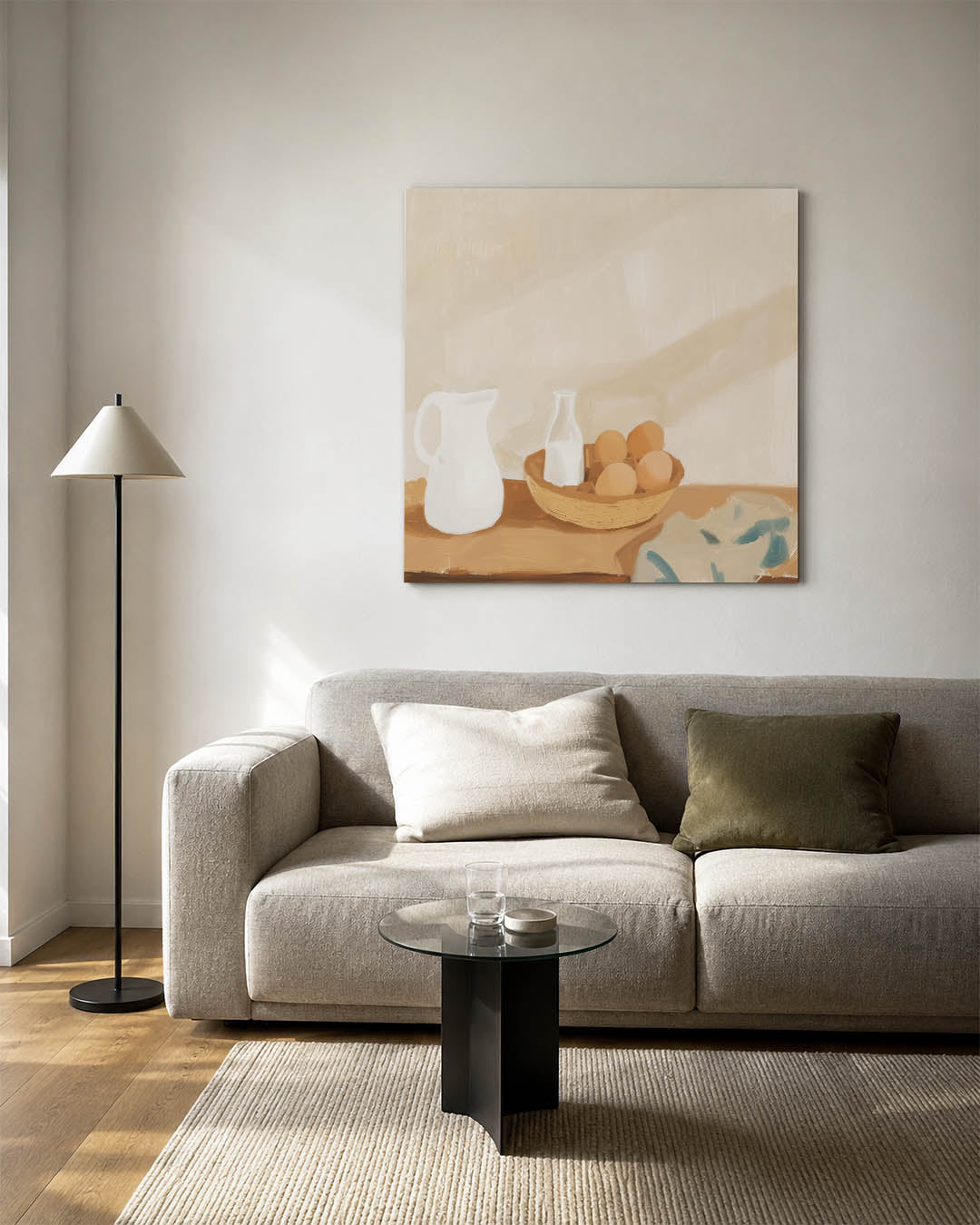Rustige keukenscène Kunstwerk