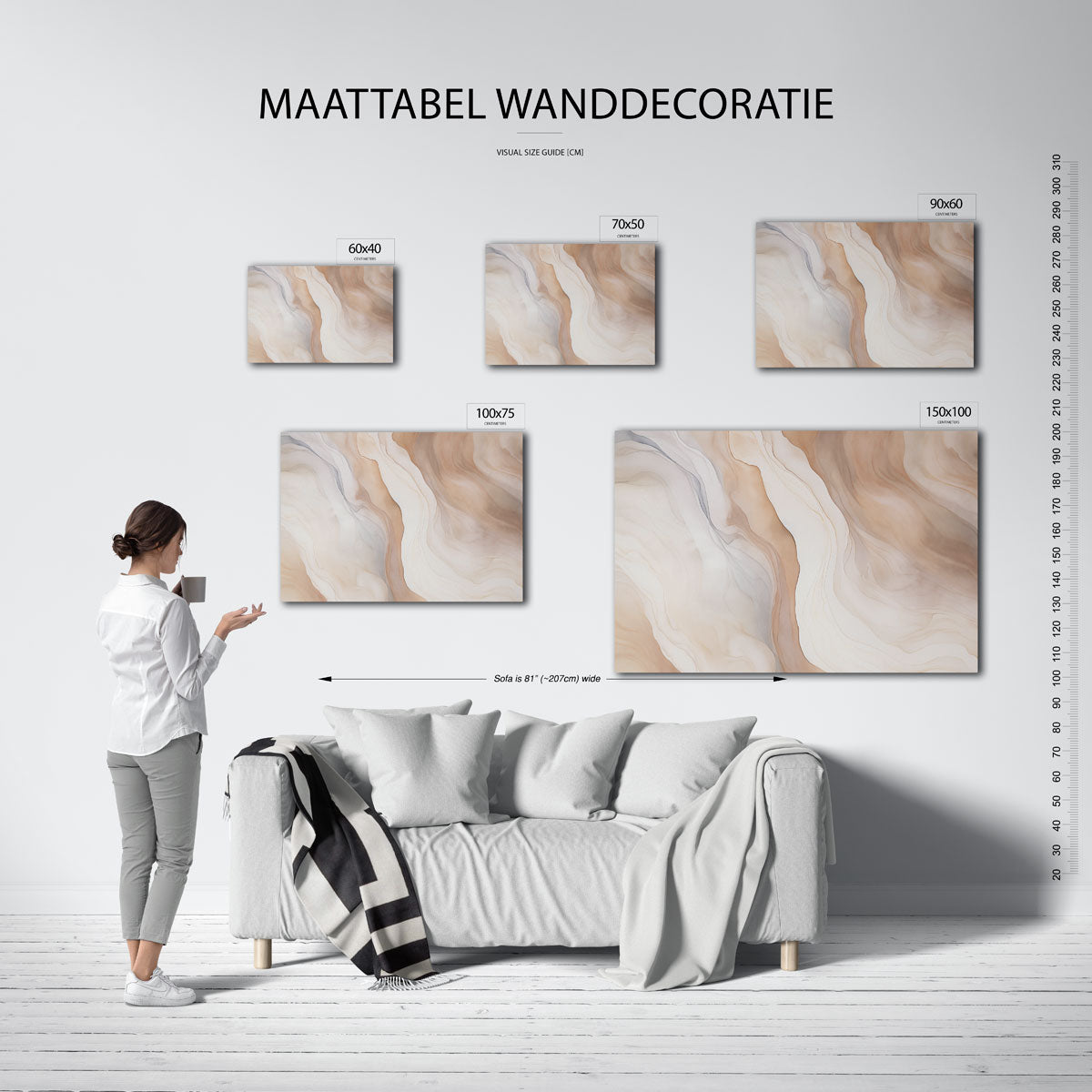 Organische lijnen Kunstwerk