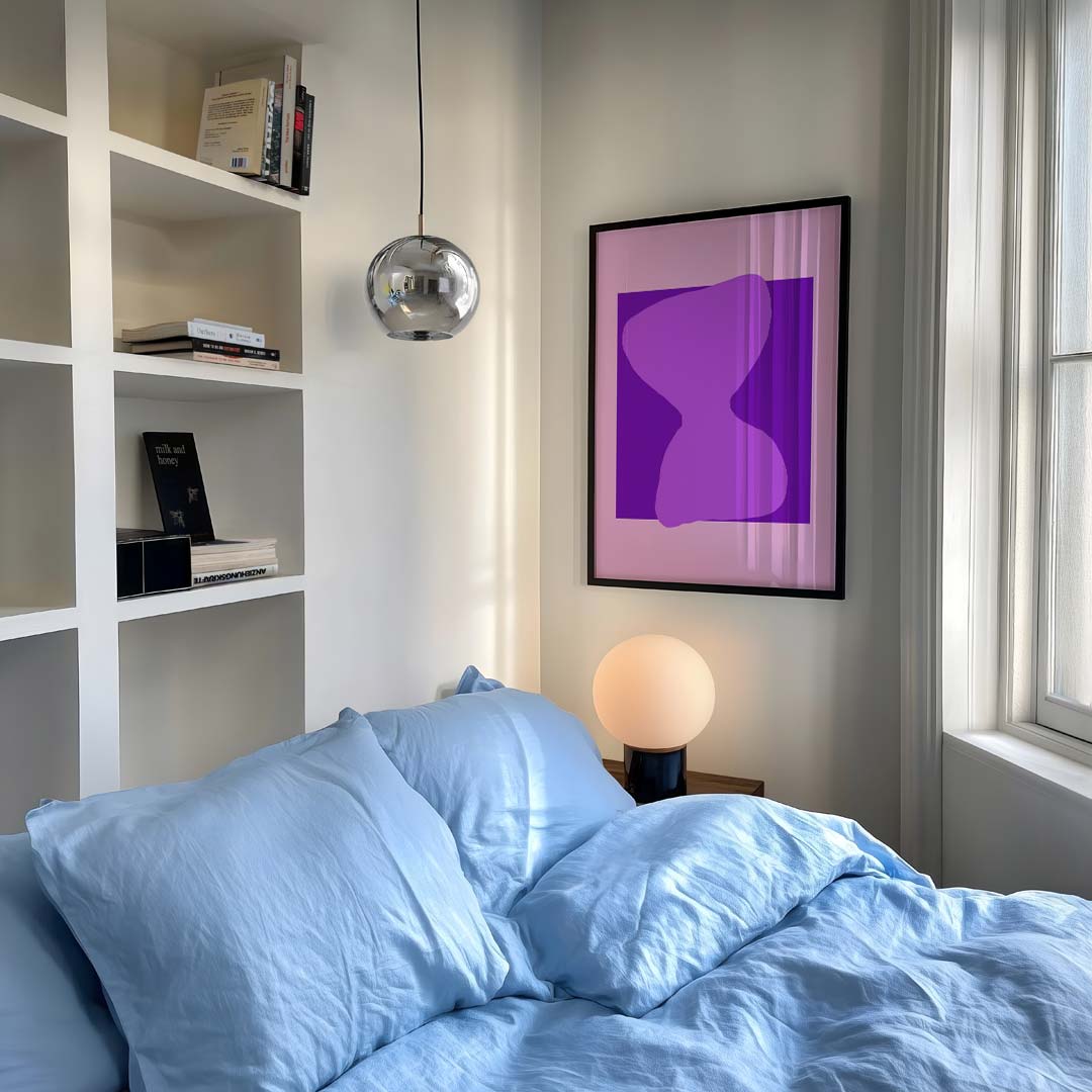 Abstracte Paarse Harmonie Poster-WallArtistic
