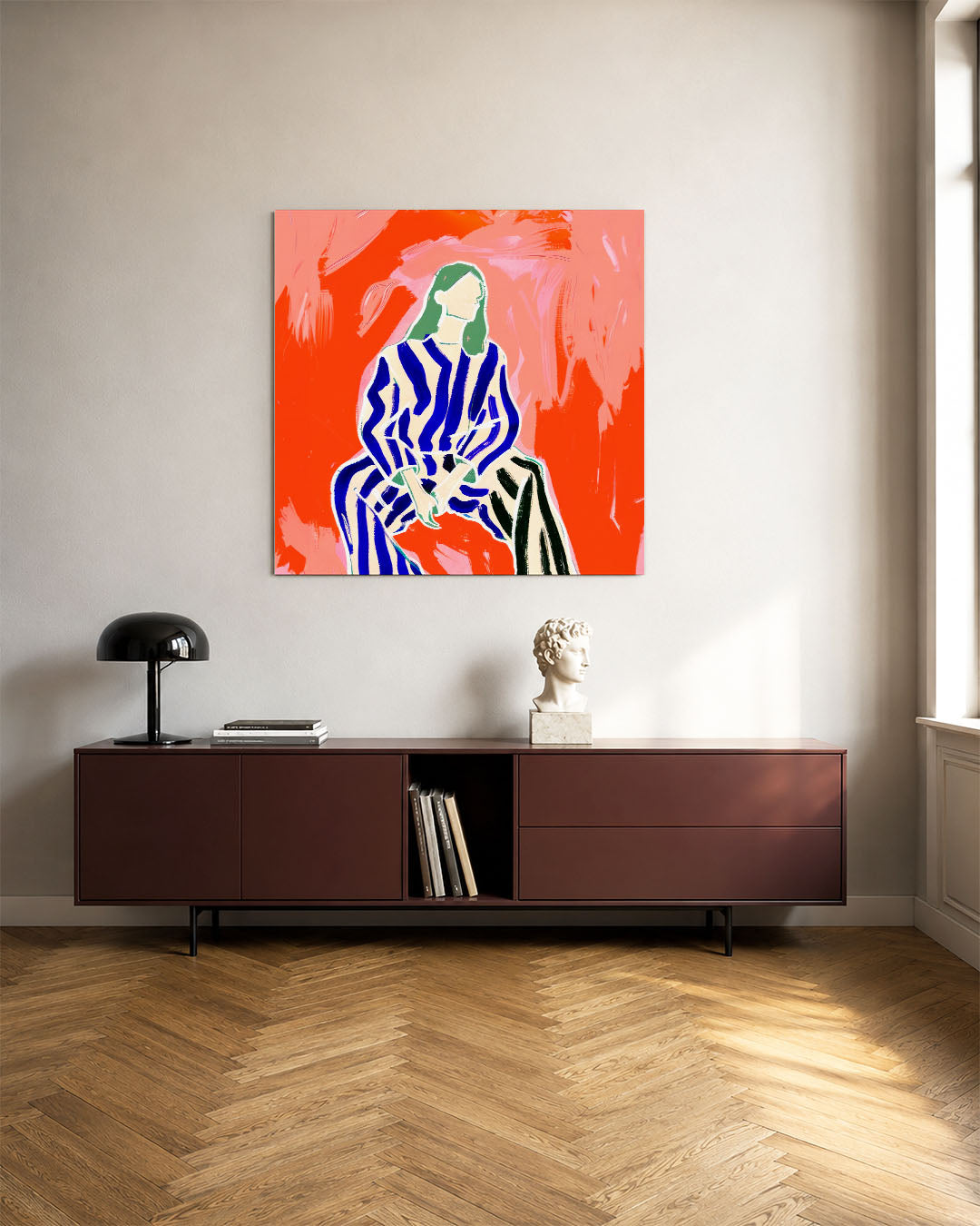 Dynamische strepen Kunstwerk