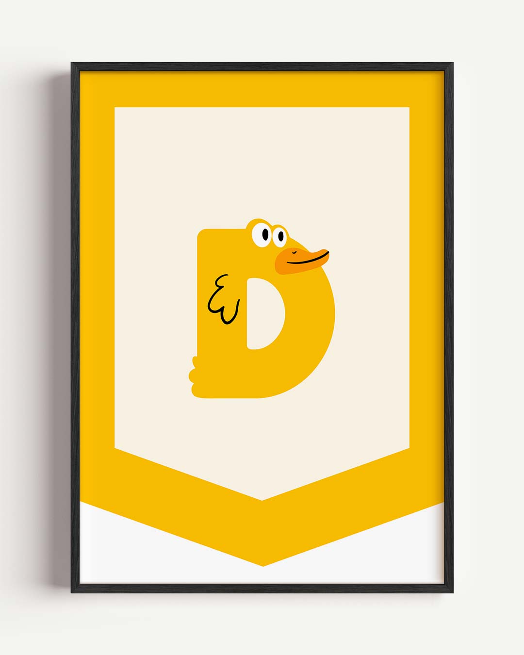 Vrolijke Eend Alfabethanger Poster-WallArtistic