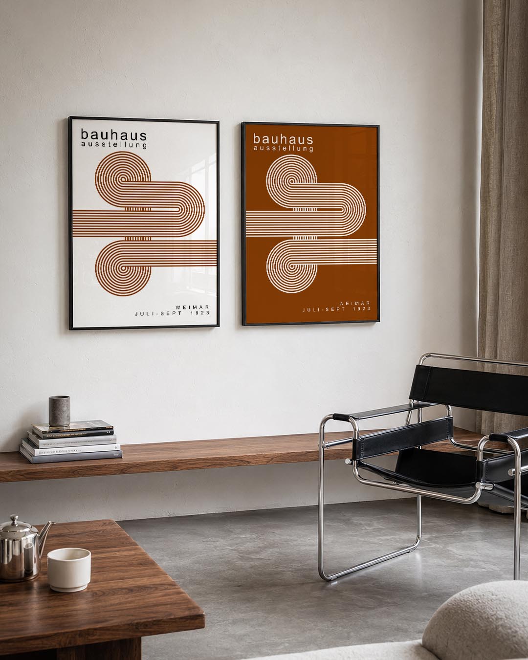Lijnen en cirkelpatronen Posterset
