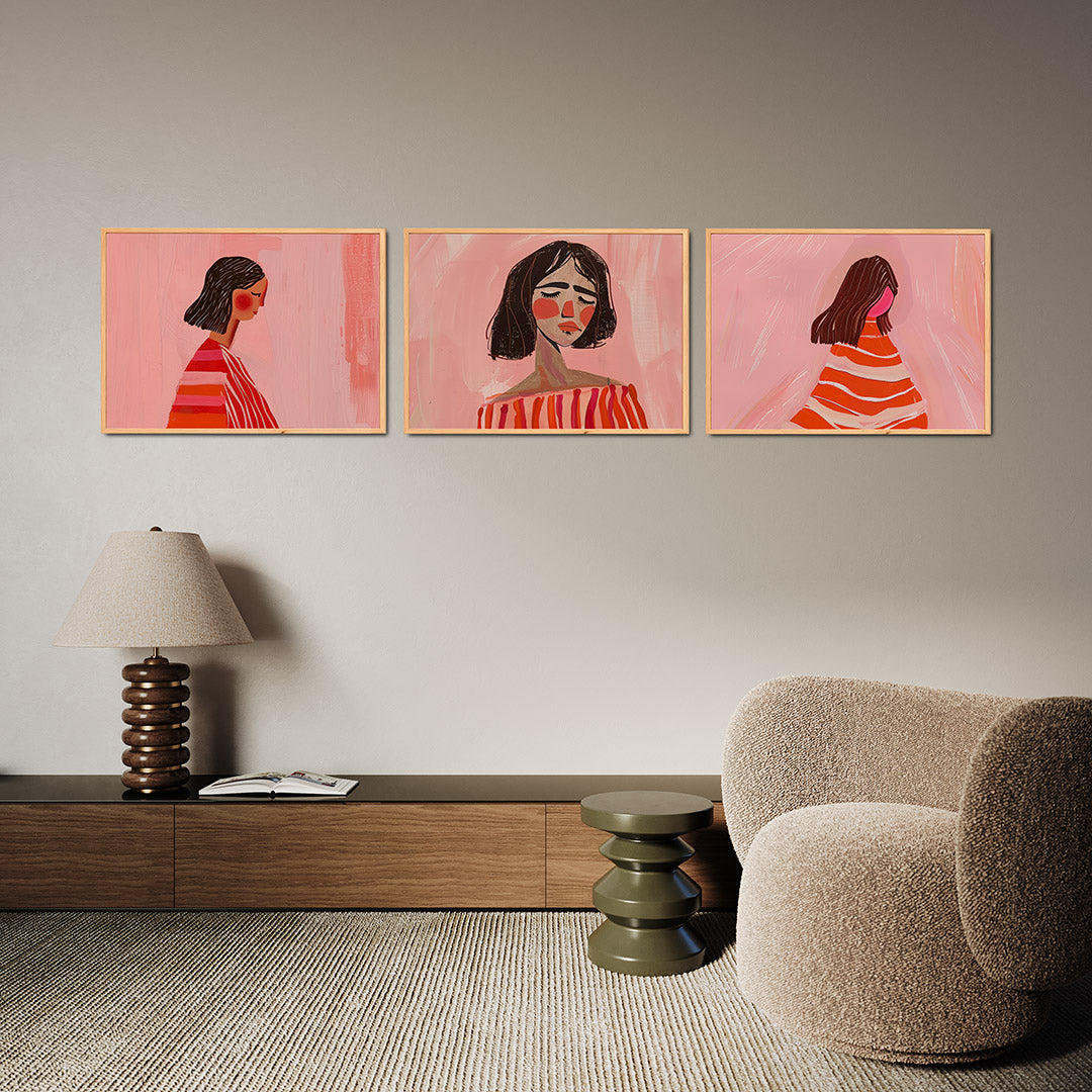 Zachte portretkleuren Posterset