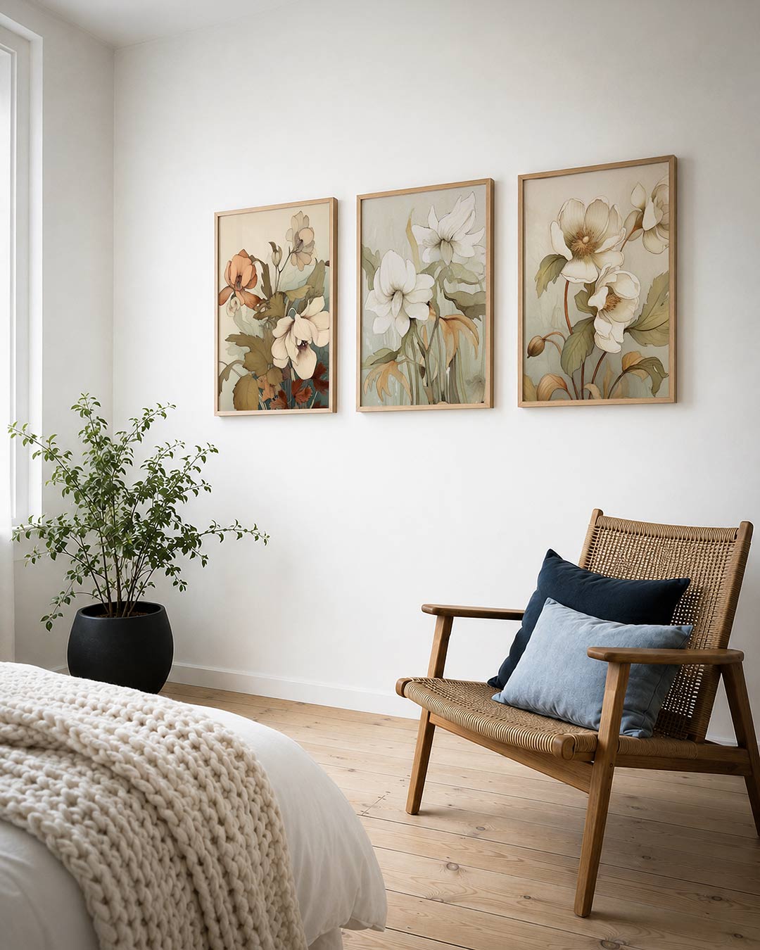 Bloemrijke lijnen Posterset