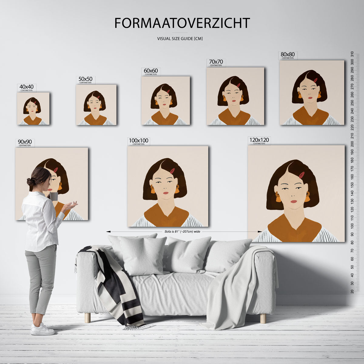 Vrouwelijk portret Poster