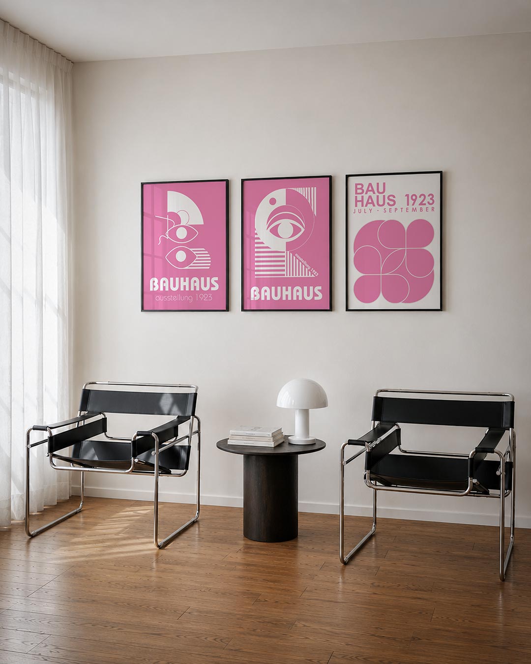 Oogvorm en lijnen Posterset