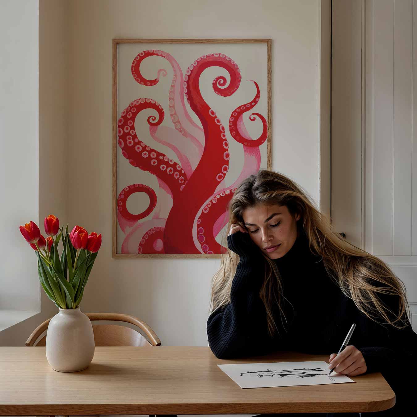 Octopus Tentakel Kunstposter-WallArtistic