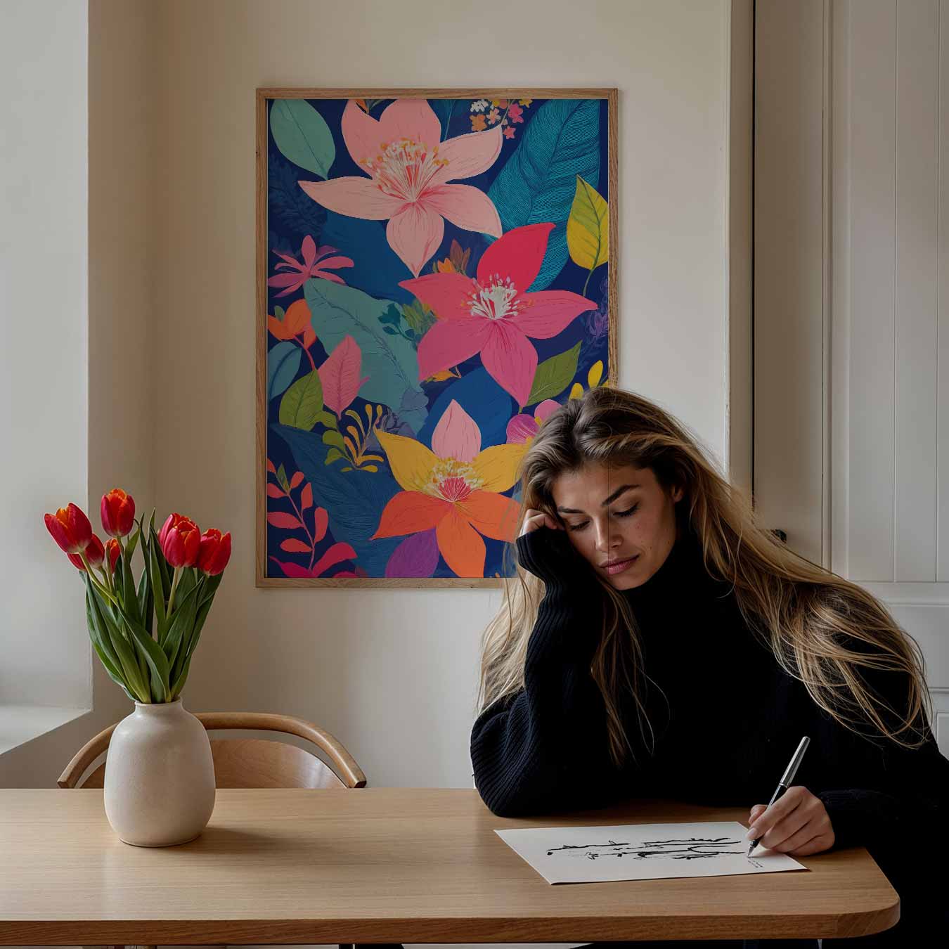Bloemenpracht in Kleuren Poster-WallArtistic