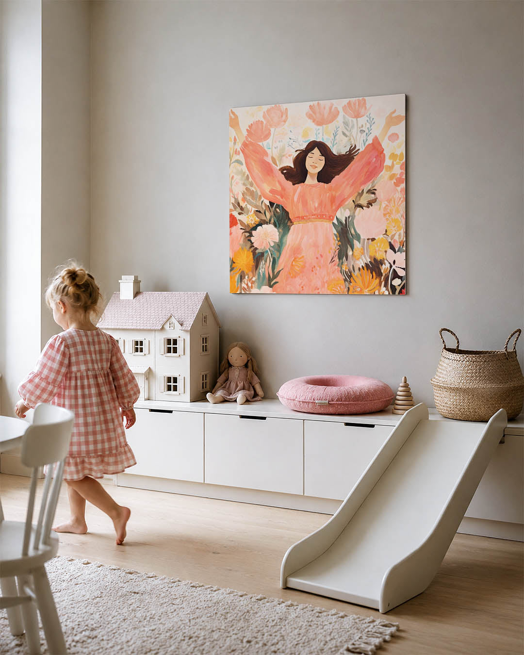 Vrolijke bloemenpracht Kunstwerk