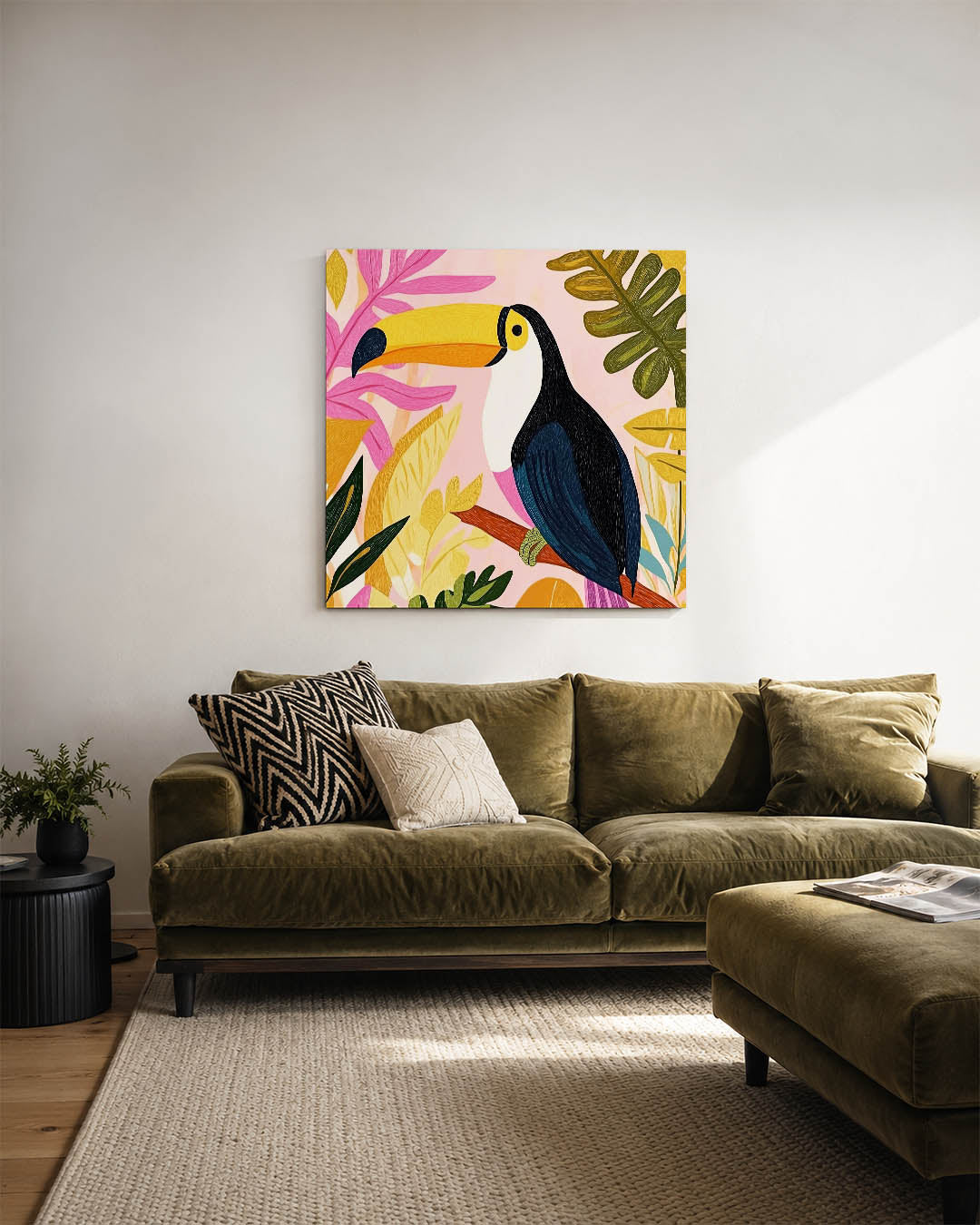 Vrolijke toekan illustratie Kunstwerk