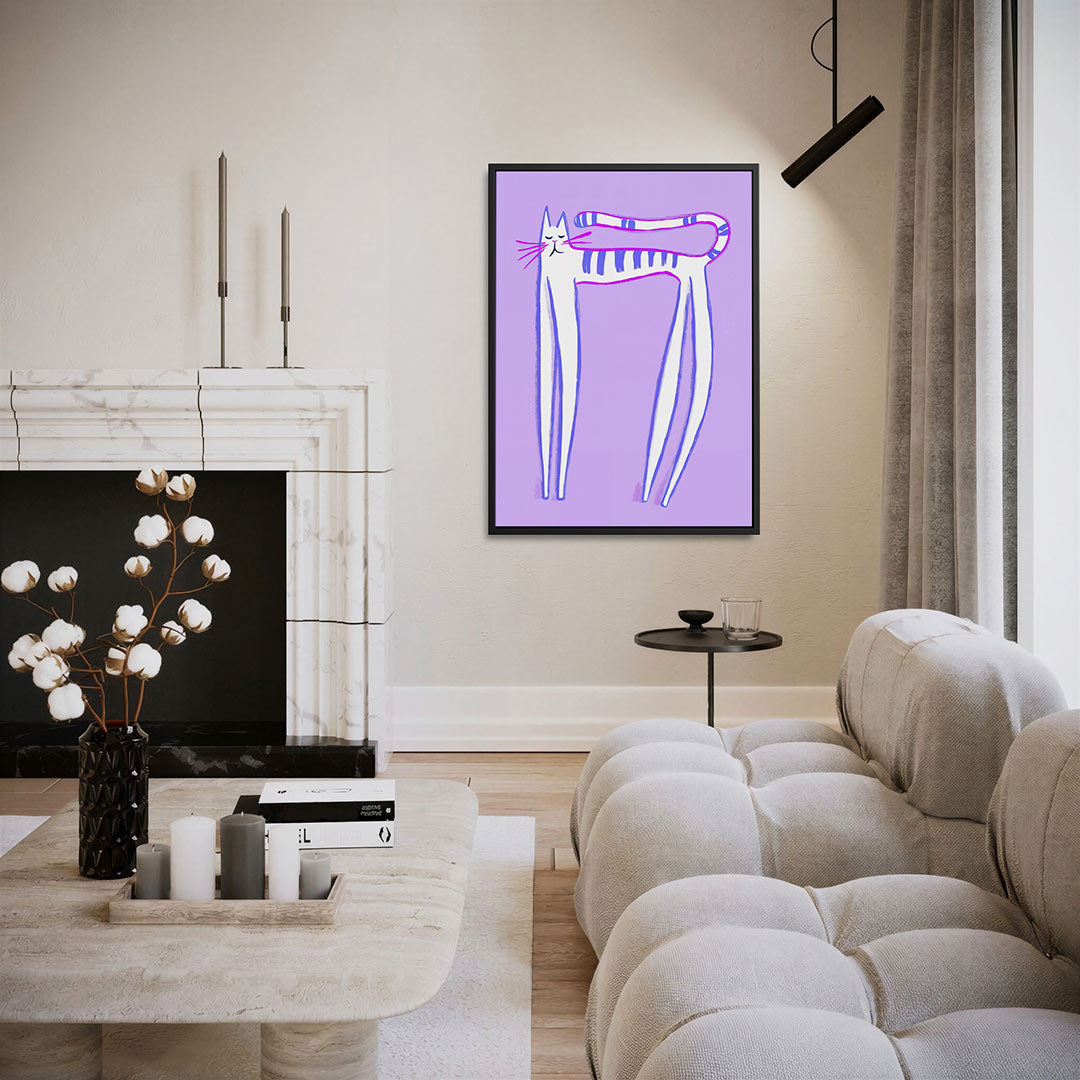 Gestileerde kat Kunstwerk