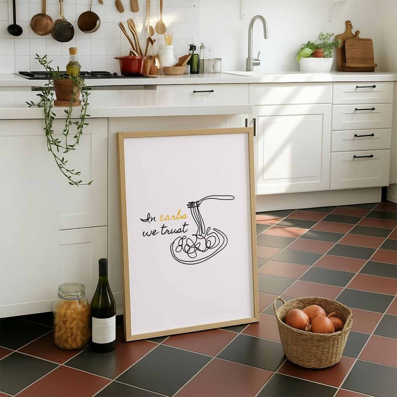 In Carbs We Trust Poster-WallArtistic