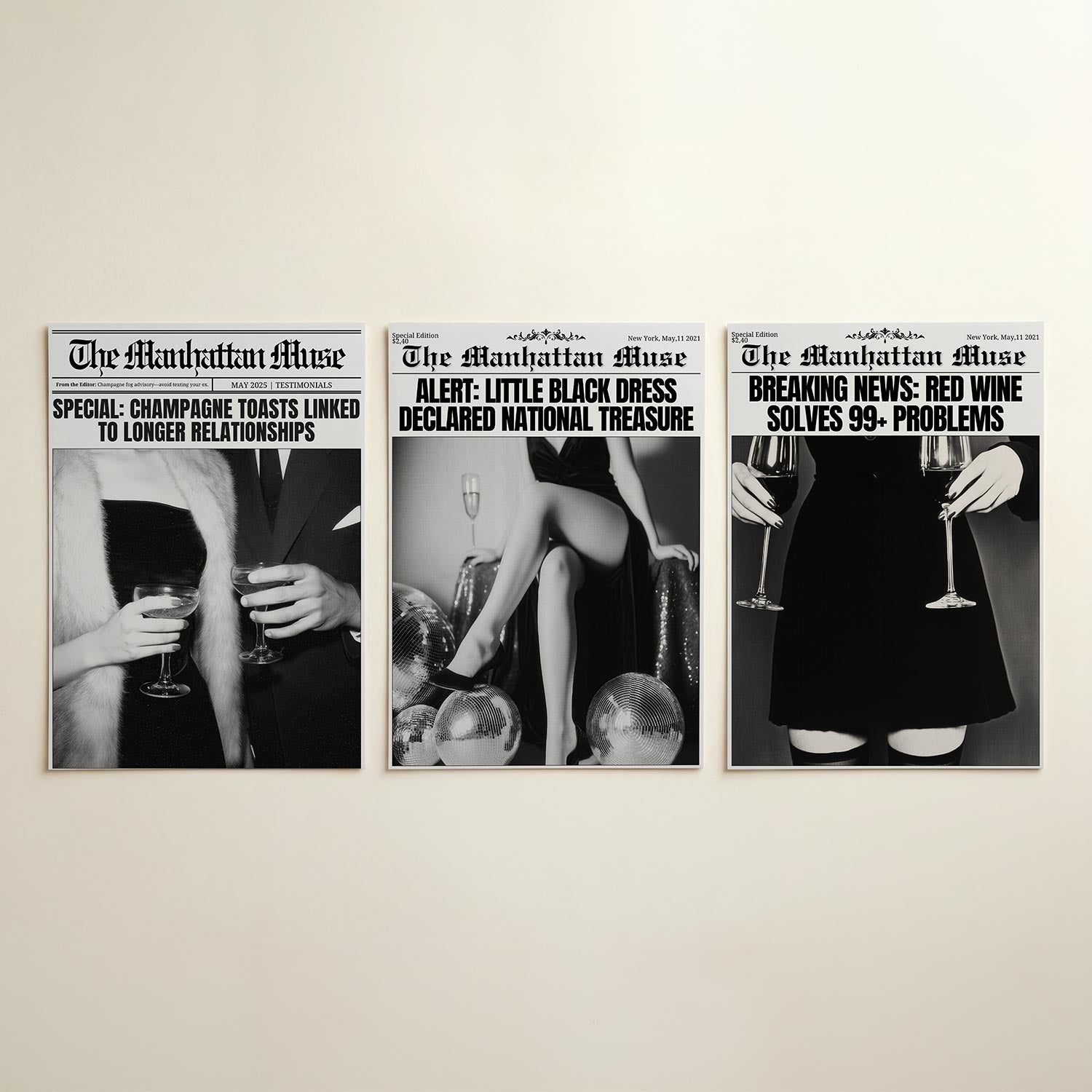 Elegante toasts Posterset