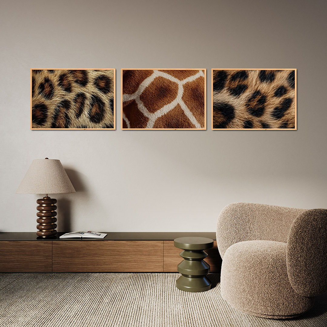 Vachtpatroon ritme Posterset