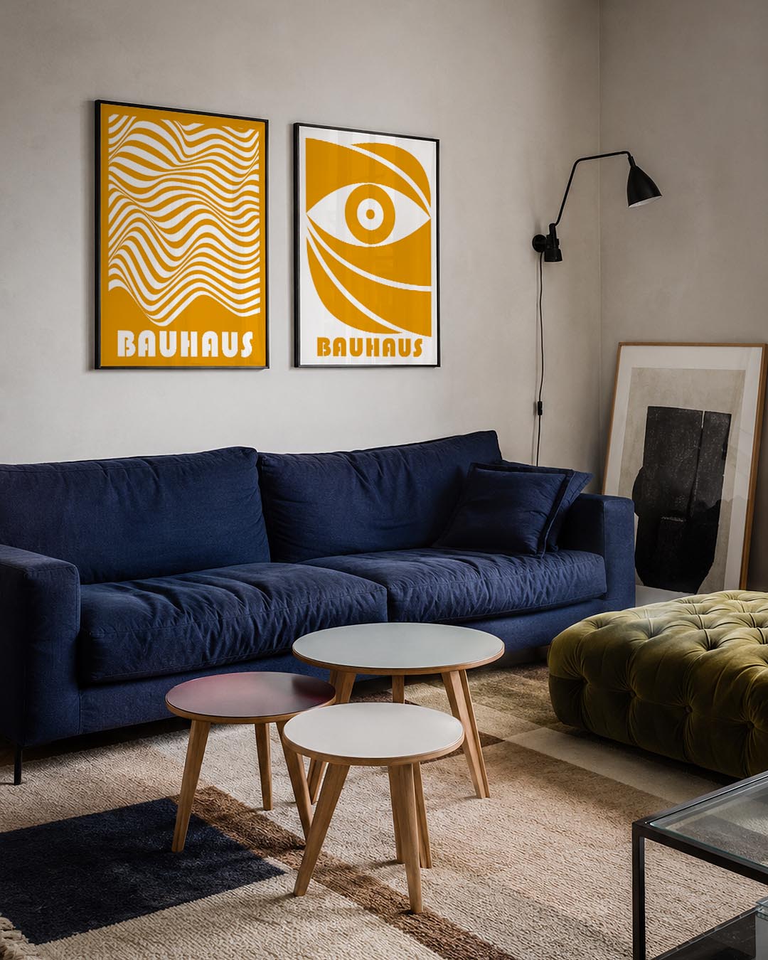 Golvend lijnenspel Posterset