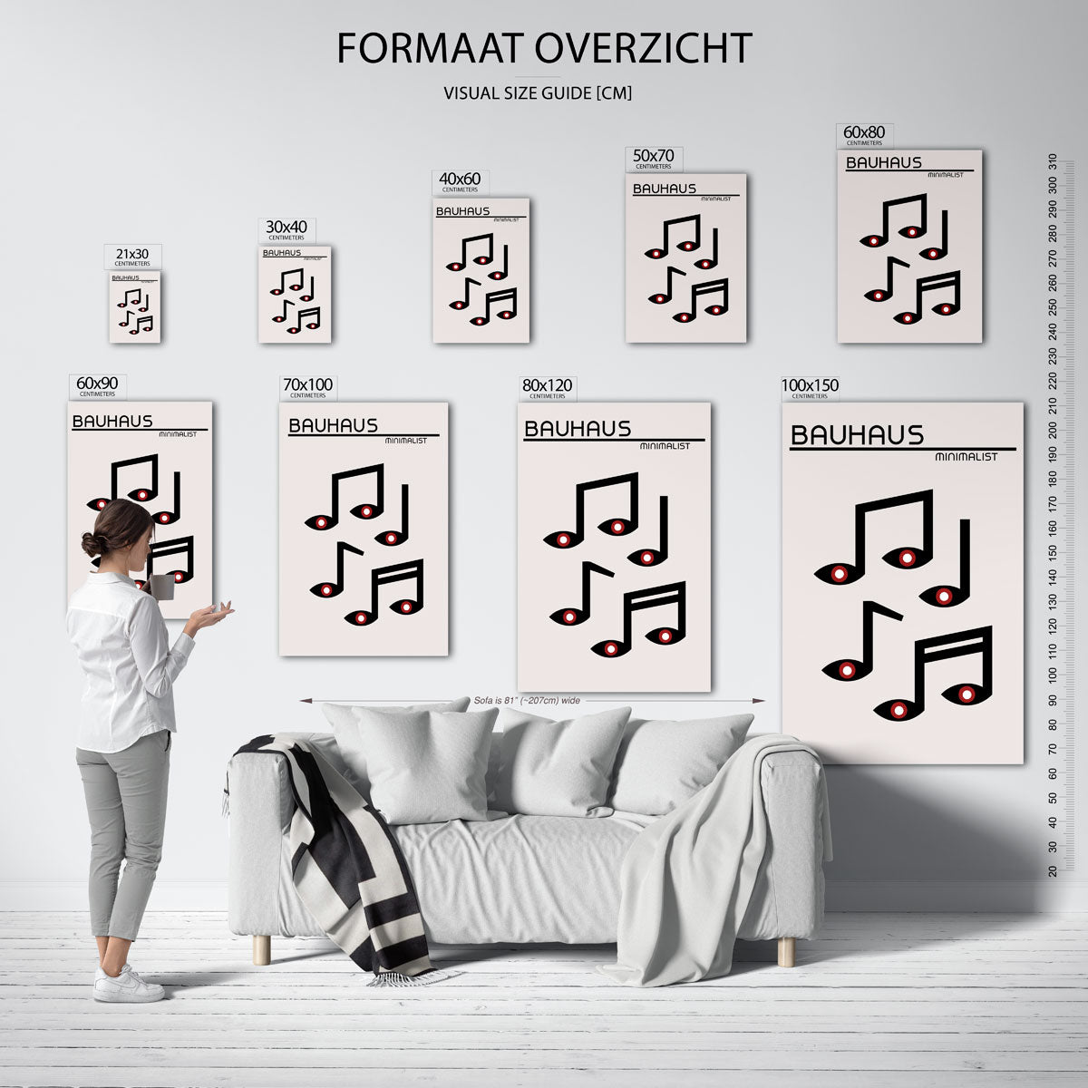 Vorm en lijnenspel Poster