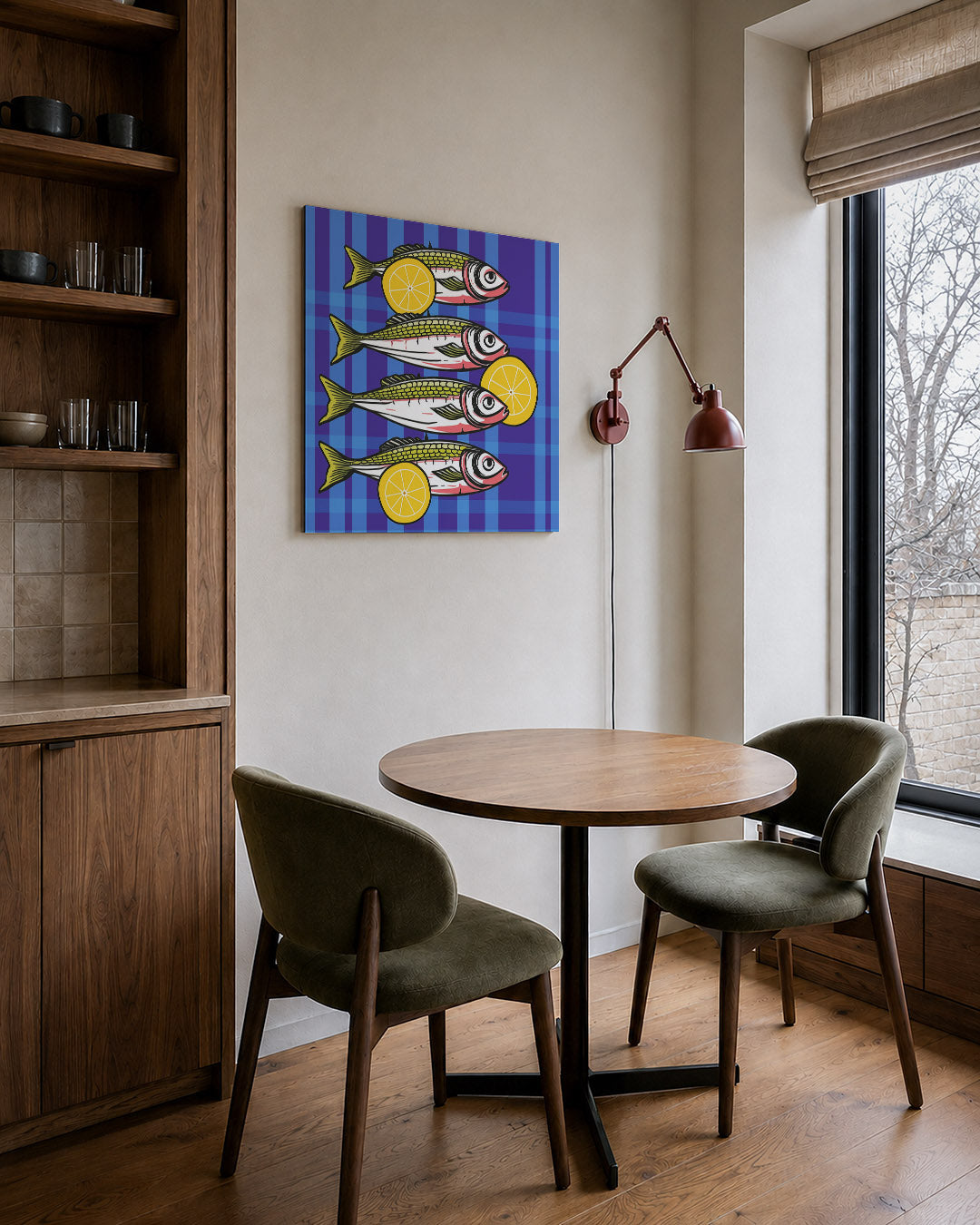 Vissen en citroenen Kunstwerk