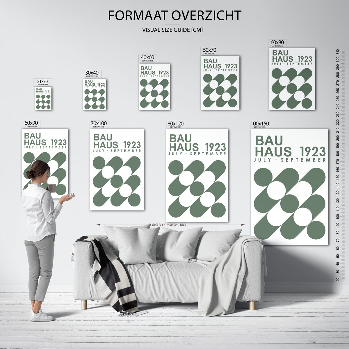 Cirkel en lijnenspel Poster