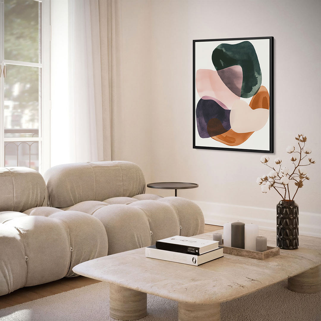 Organische vormen compositie Kunstwerk