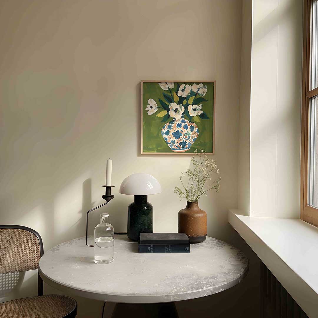 Bloemen in vaas Poster