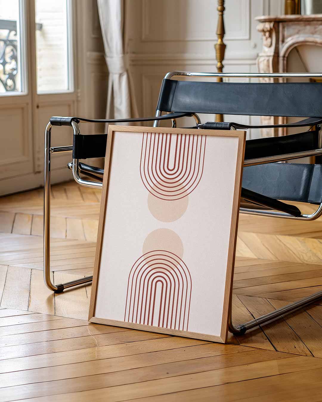 Kunstzinnige Boog en Cirkel Poster-WallArtistic