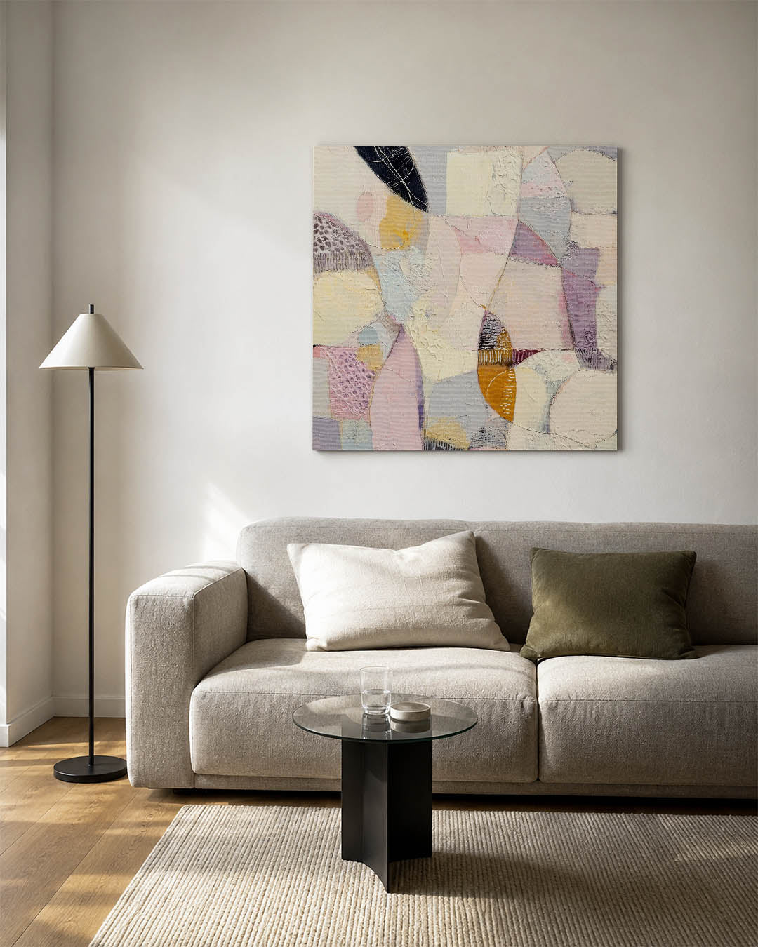 Organische vormen compositie Kunstwerk