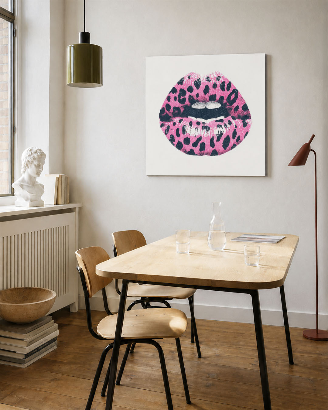 Gedurfde lippenprint Kunstwerk