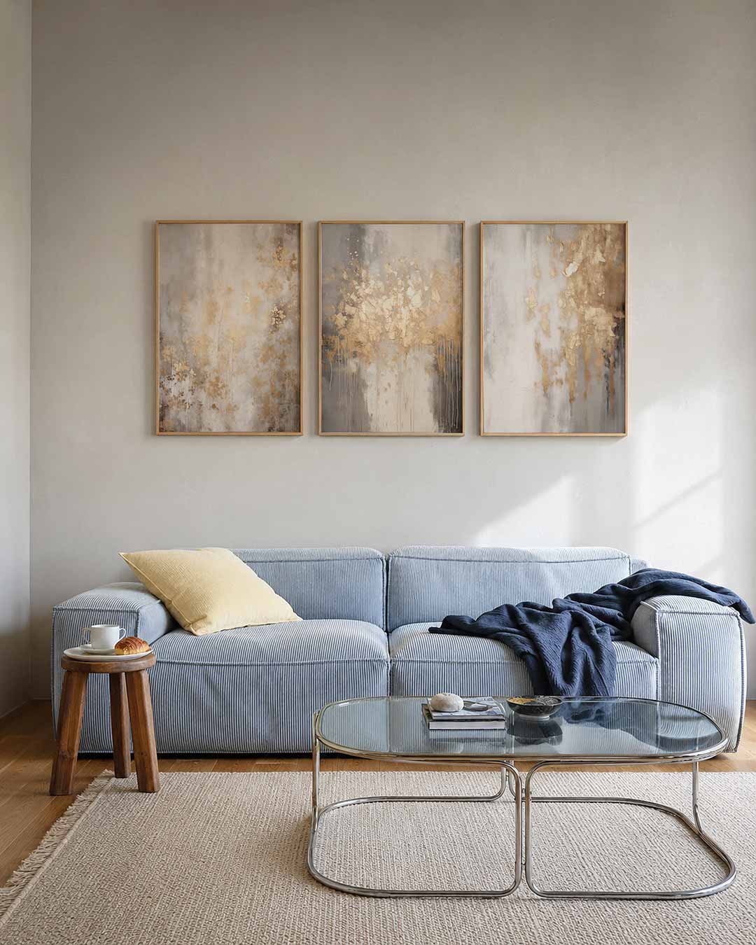 Gouden bloemnevel Posterset