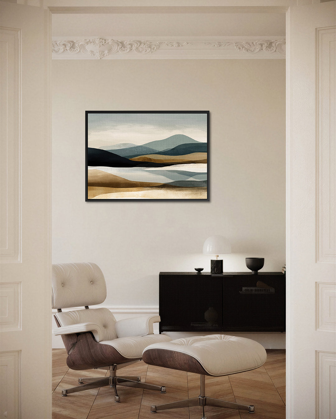 Gelaagde compositie Kunstwerk