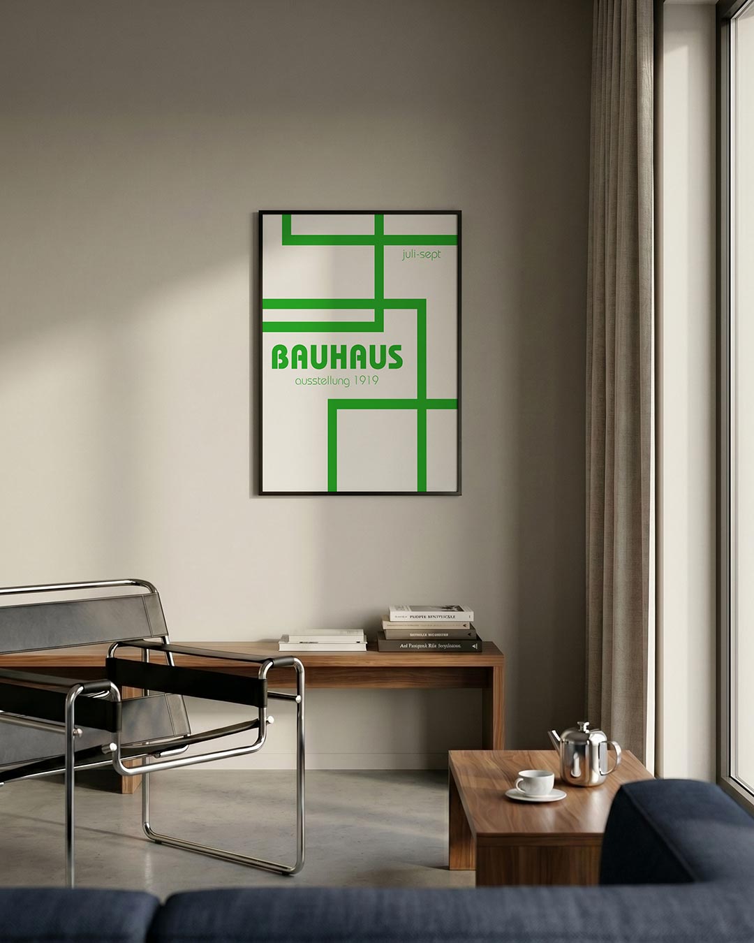 Lijnen en kleurvlakken Poster