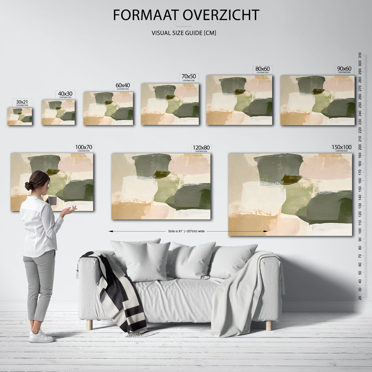 Abstracte vormen Poster